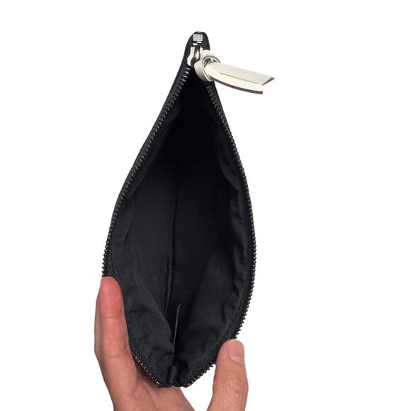 BALENCIAGA PARIS Black Canvas Travel Pouch with Leather Trim - Picture 11 of 11
